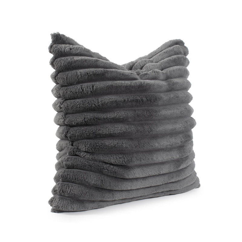 Pillow Shar Pei , Down Blend, Charcoal, Square 20"