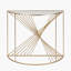 Benazir 100cm Glass Top Console Table