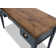 Brixham 53 inch Writing Desk, No Assembly Required, Blue Denim and Whiskey Finish
