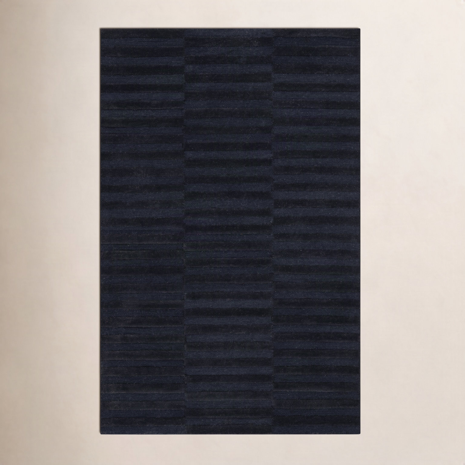 Bunkerville Hand-Woven Striped Rug, Rectangle 5' x 8'