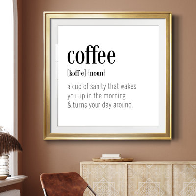 Coffee Définition - cadre photo, art textuel