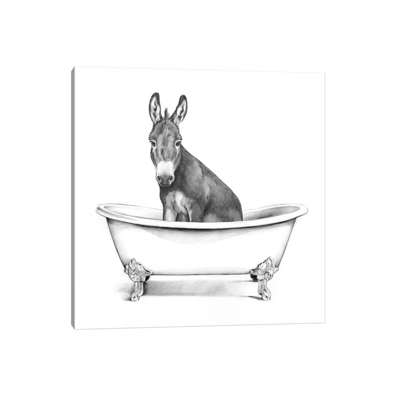 Clawfoot Critter IV - Wrapped Canvas Print, 30.48 cm H x 30.48 cm W