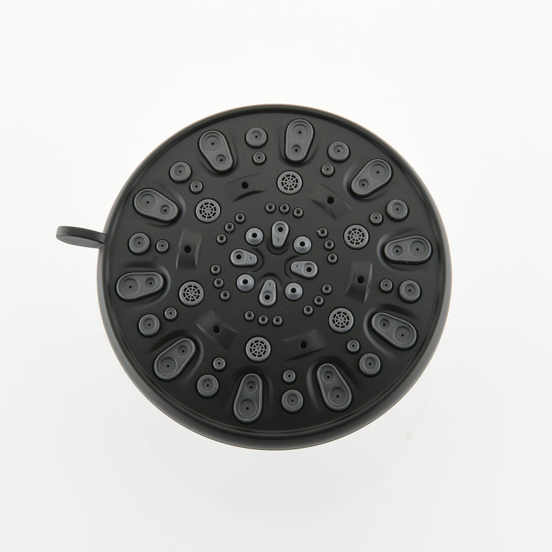 Tête de douche à pluie murale 5 pouces avec douche à main multifonction Topcraft, Noir mat