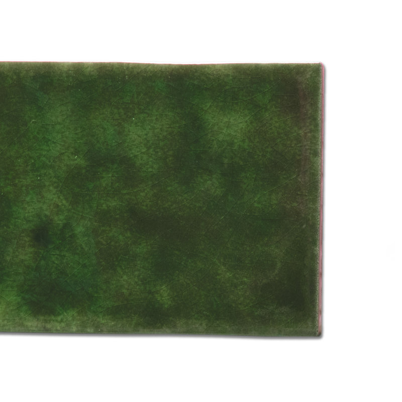 Menorca 2-1/2 In. X 12-7/8 In. Ceramic Wall Tile, Tourmaline Green