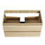 Meuble-lavabo 36 po avec lavabo en céramique à montage en douceur, lavabo moderne en chêne 2 tiroirs, fixation murale-519676854