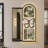 Modern Retractable Pegboard Dressing Mirror with Concealment Feature-110958489