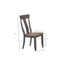Ensemble de salle à manger 7 pièces à rallonge rectangulaire en bois massif gris avec abattant 18 "-803625319-803625318-803625321