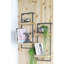 Tablette murale en fer et en bois, 12 x 6 x 27 po, avec rainures en plaques, tablette de style industriel pour présentation, rainures