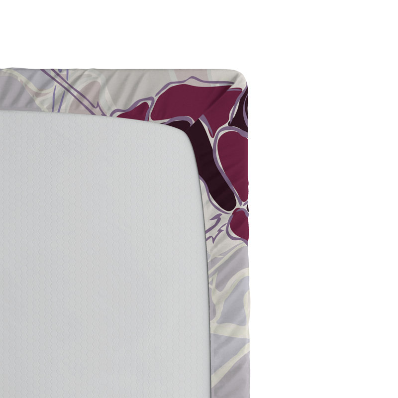 Drap-housse à motif floral Ambesonne