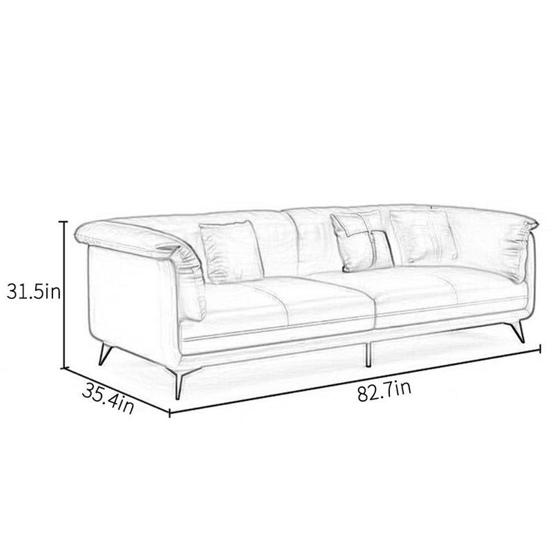 Canapé de bureau Business, H 31,5 po x l 82,7 po x P 35,4 po, 3