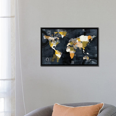 «Golden Worl» par Courtney Prahl - reproduction d'art sur toile tendue