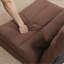 Triple Fold Down Sofa Bed, Adjustable Floor Couch Sofa With One Pillow, 5 Reclining Position, Convertible Upholstered Guest Sleeper