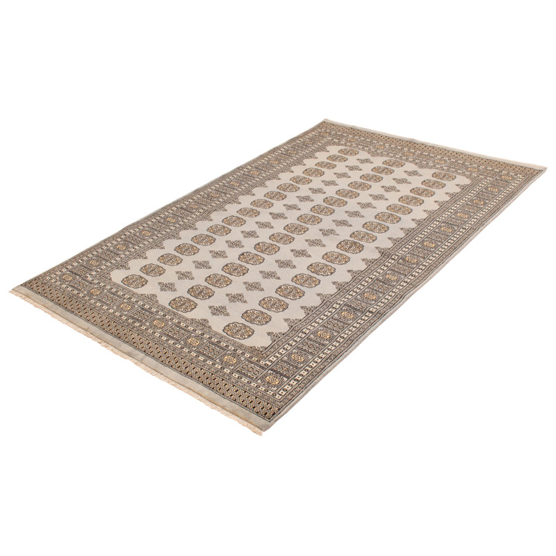 Tapis gris Finha Peshawar Bokhara 5 pi 11 po x 9 pi 4 po