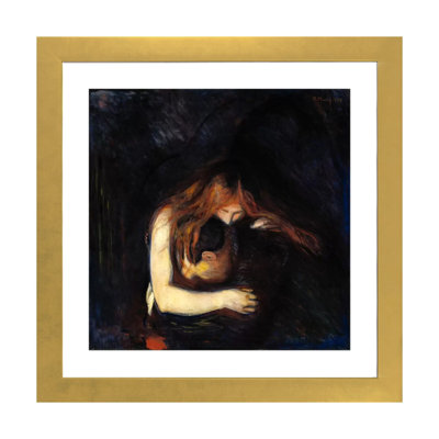 «The Vampire (Love and Pain), 1894» par Edvard Munch - reproduction d'art