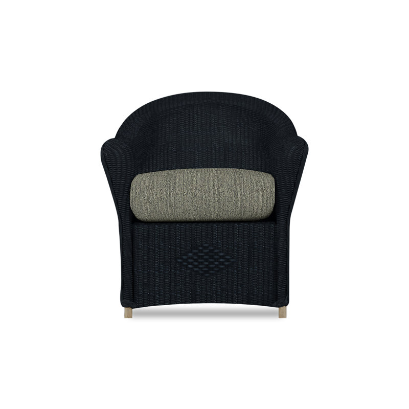 Reflections Outdoor Dining Armchair, Ebony, Remy Pebble
