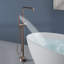 Robinet de baignoire autoportant à poignée simple avec douchette à main Topcraft, bronze huilé-51724475