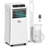 White Mobile Air Conditioner, 3-in-1 Cooling Dehumidifier Air Conditioner With Remote Control 24h Timer Led Display For Home Office