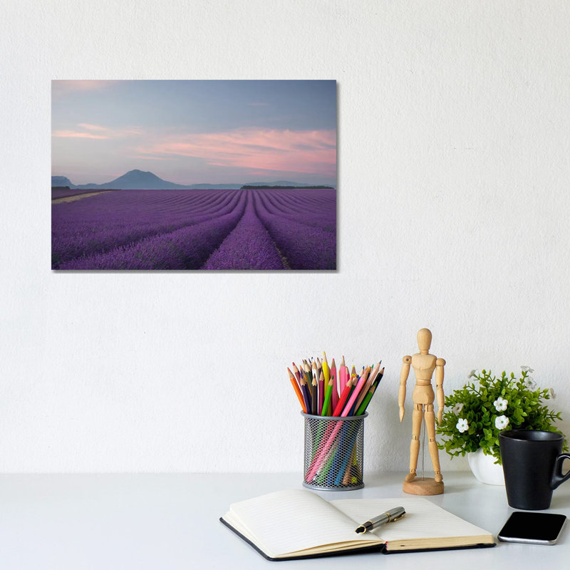 Lavender Field by Rostovskiy Anton - Wrapped Canvas Gallery-Wrapped Canvas Giclée, 20.32 cm H x 30.48 cm W