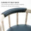 Tabourets de bar modernes, tabourets de bar en bois et cuir