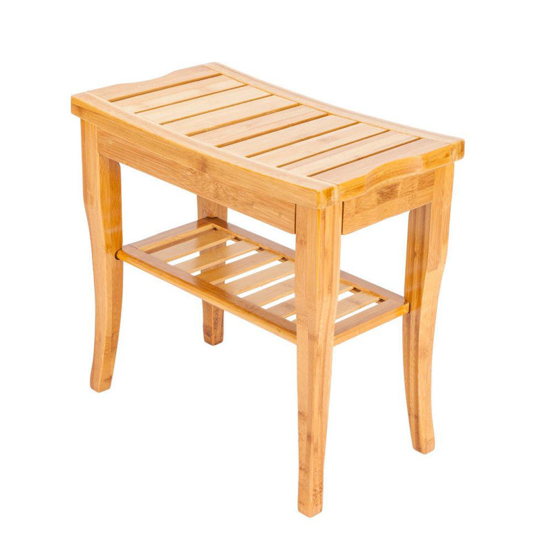 Banc de douche en bambou de l 17,52 po Orianna