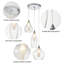 3 - Light Glass Cluster Globe Pendant