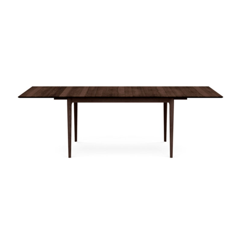 Sarah Four Leg Extension Table, Smoke Cherry, 42" W x 96" L