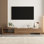 Meuble télé 3 tiroirs rétractable et extensible Lilesville l 100,4 po Lilesville