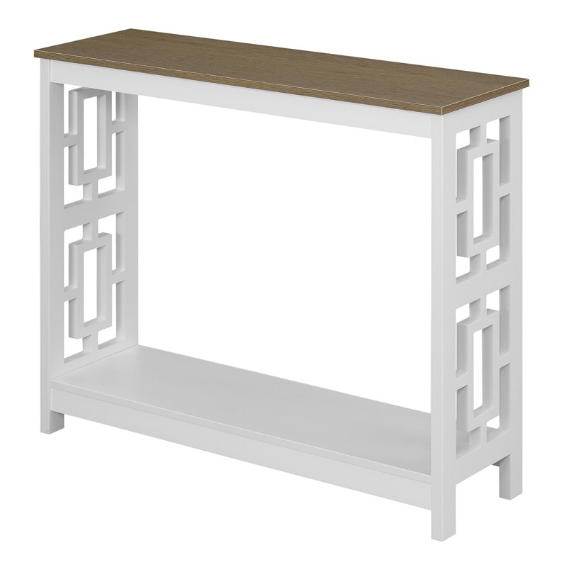 Carmeline 39.50'' Console Table, Driftwood/White