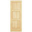 3 Panel Shaker Unfinished Wood Door - Vertical Grain-102719848