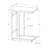 Sleek End Table With Black Marble-Like Laminate And Robust Metal Base Stylish Accent Firm