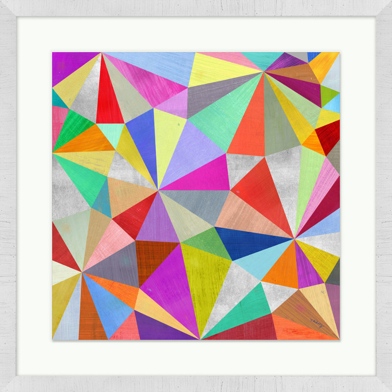 Paper Airplanes 1' Framed Graphic Art Print on Glass