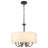 6 - Light 17.95'' Dimmable Modern Farmhouse Drum Candle Chandelier With Linen Shade For Kitchen Island Bedroom-702477611-671090086