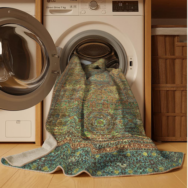 Tapis abstrait 100% lavable à la machine 2353 ABS2353, Rectangle 2 pi x 3 pi