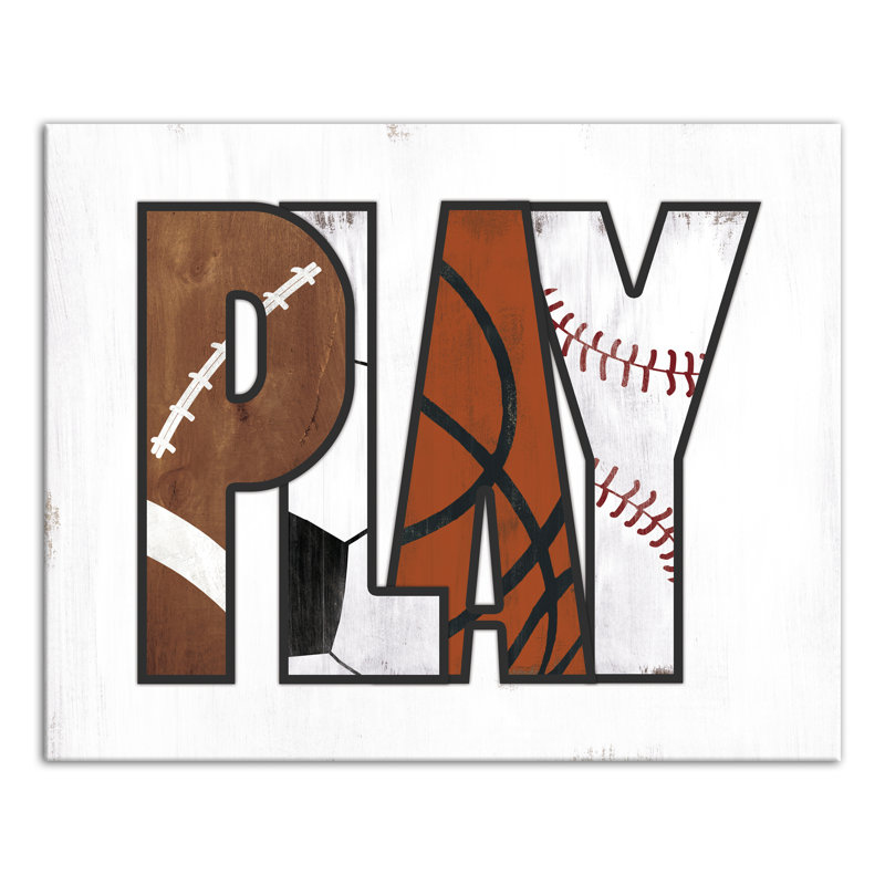 Art sur toile Bonner Play Sports, H 16 po x l 20 po x P 1,25 po