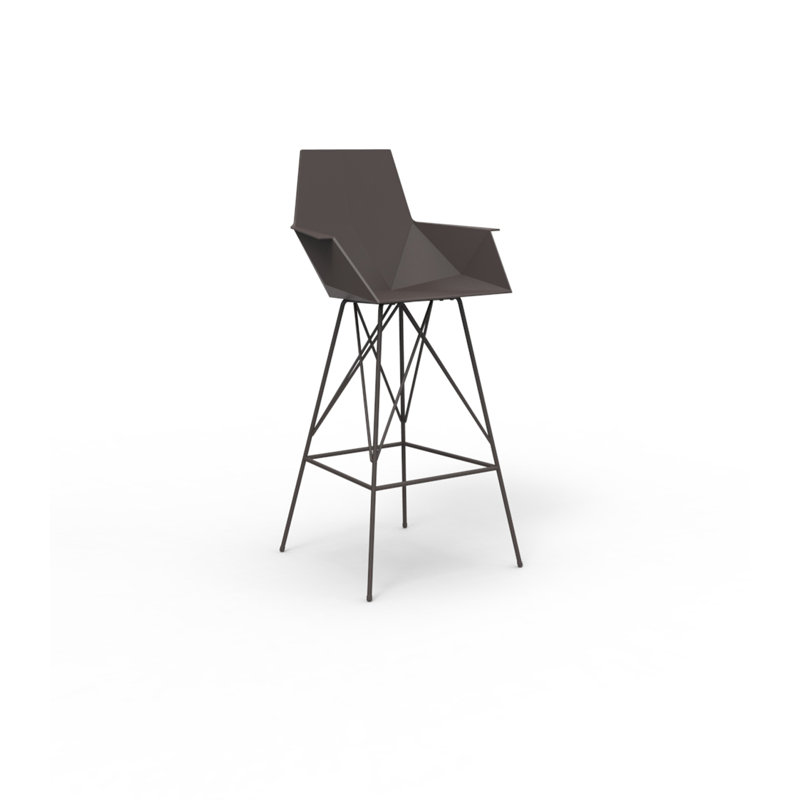 Faz Patio Bar Stool, Bronze, Bar Stool (29.5'' Seat Height)