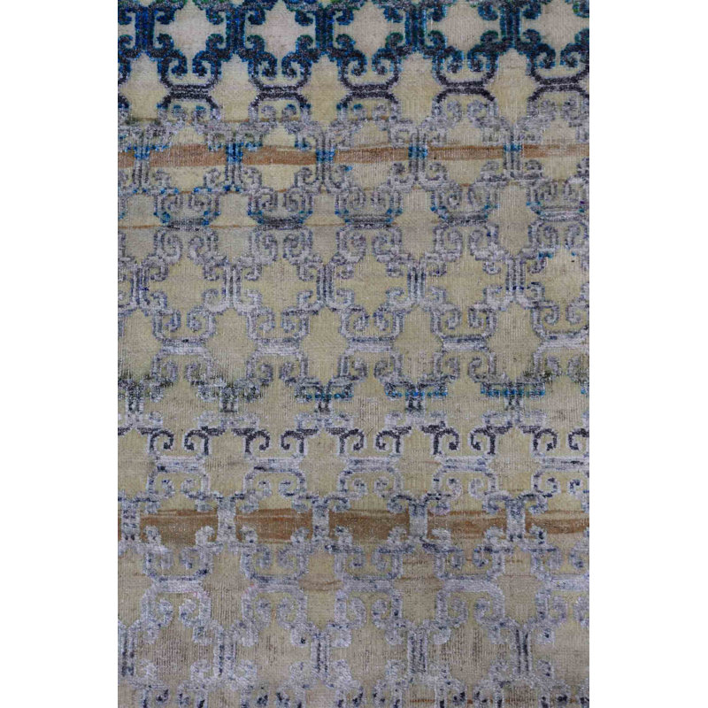 Silk Treasures Geometric Area Rug