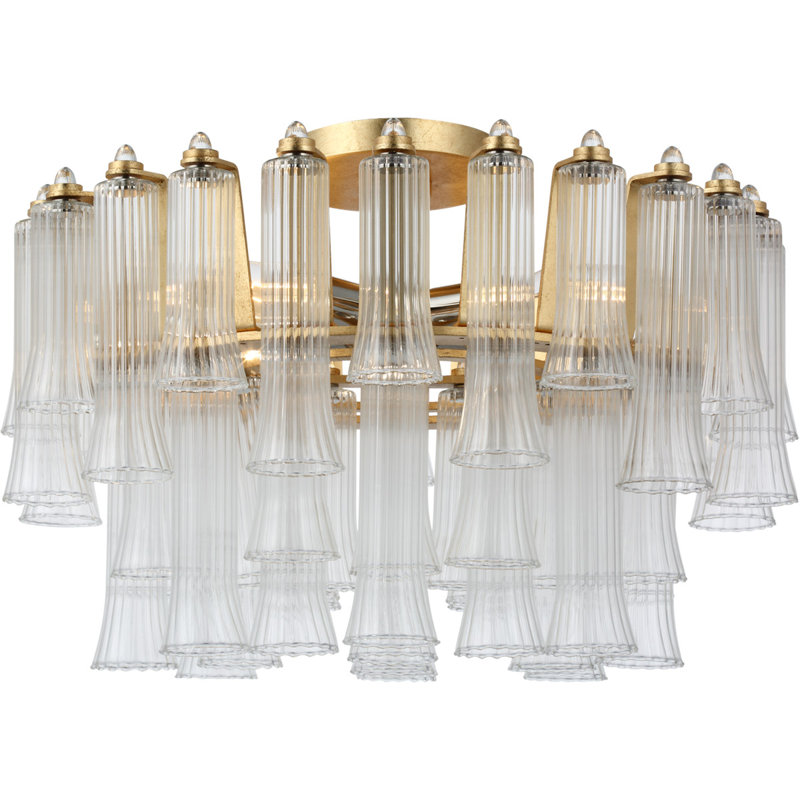 Julie Neill Lorelei 18" Semi-Flush Mount, Gild