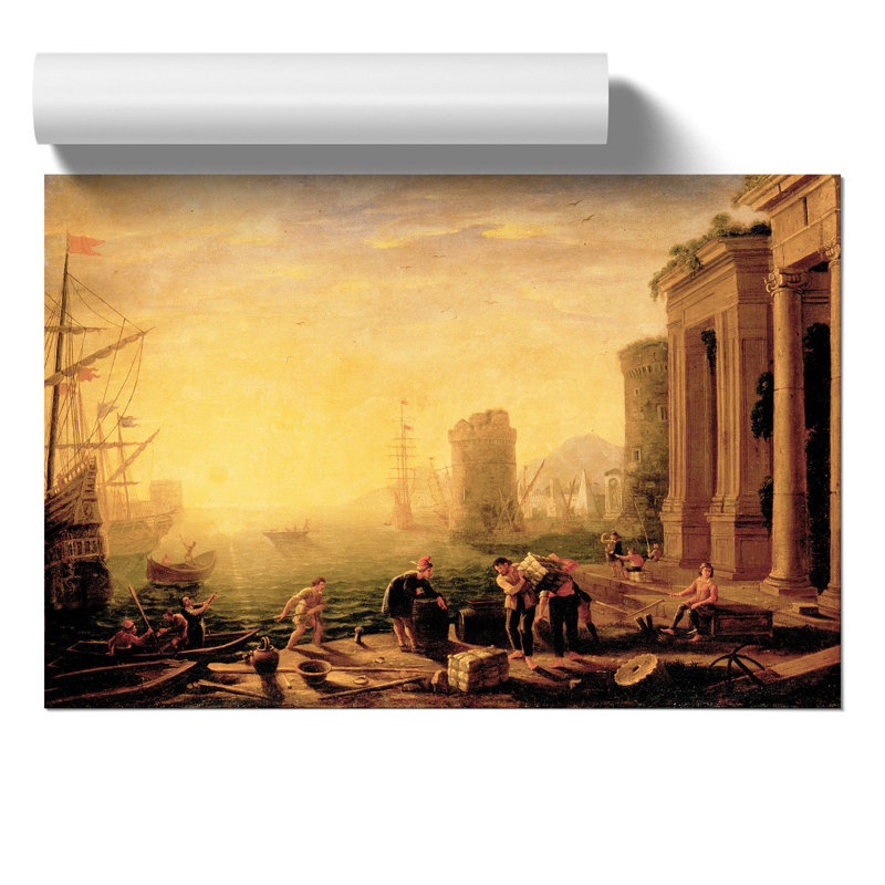 Morning In The Harbour by Claude Lorrain - No Frame Print, 30cm H x 42cm W x 0.1cm D
