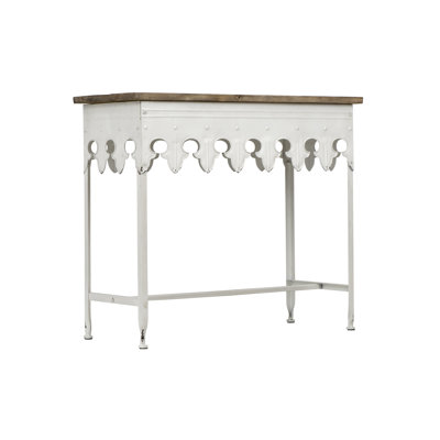 91.4cm Solid Wood Top Console Table