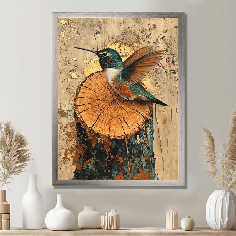 Govinda - animaux, impressions sur toile, Argent argent, H 20 po x l 12 po, Picture Framed