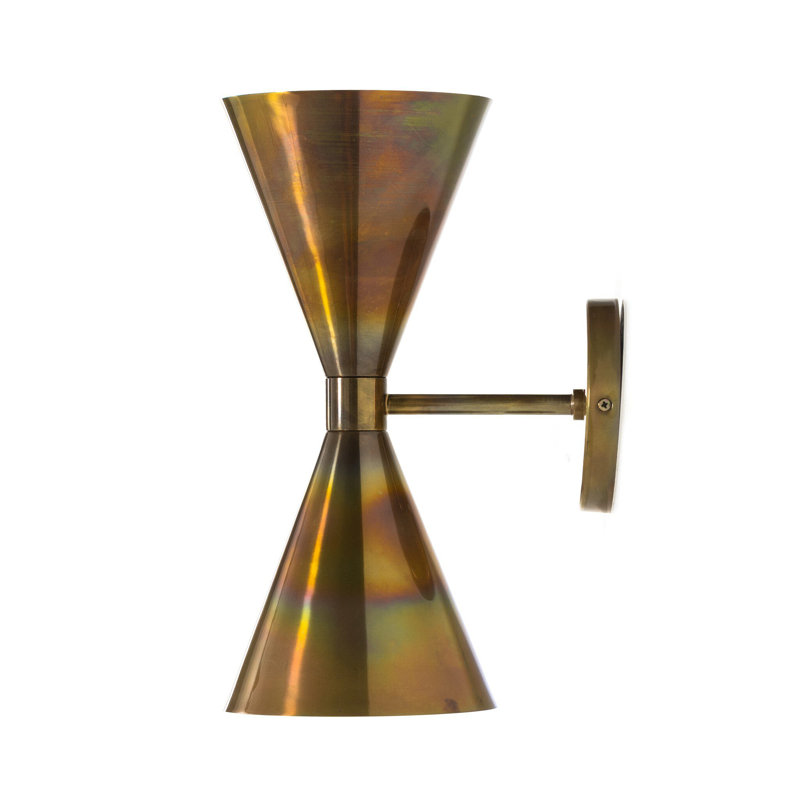 Lomnick Sconce-Burnt Brass