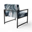 Fauteuil d'appoint moderne et abstrait bleu et gris Elixir III-720355615