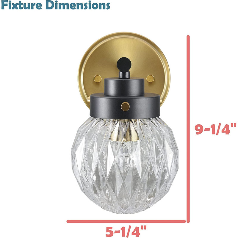 Meuble-lavabo 4 lumières à DEL à intensité variable bronze antique / noir mat, 1