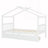 Twin Size Wooden House Bed With Drawers-617191652