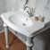 China Rectangular Console Bathroom Sink
