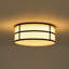 Plafonnier encastré 3 lumières en lin
