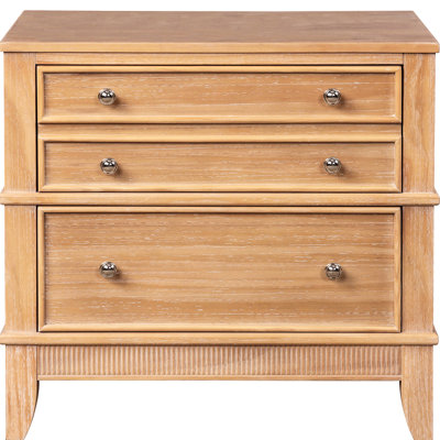 3 Console Table - Solid Wood, Natural Color, Modern Appeal Bedroom Storage Natural, Organize Your Space