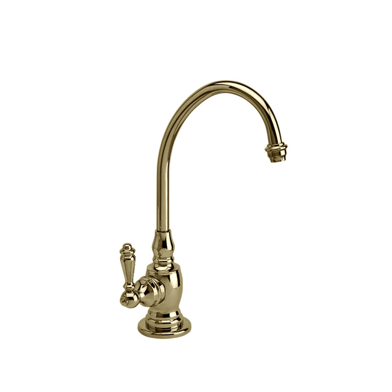 Hampton Cold Only Filtration Faucet - Lever Handle, Antique Brass, Level