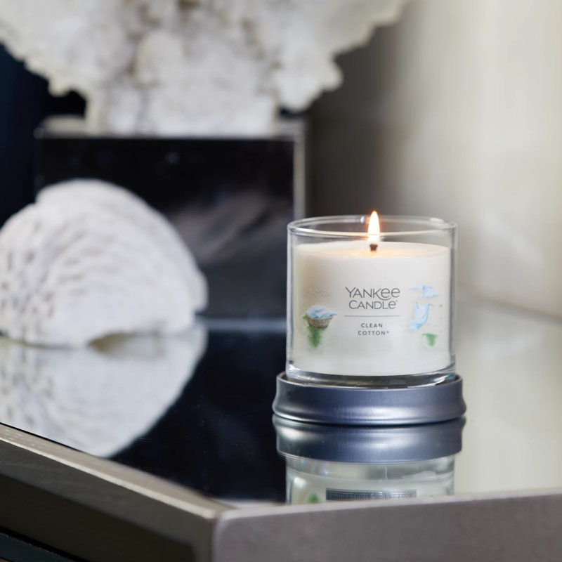 Signature Clean Cotton Scented Tumbler Candle, Small