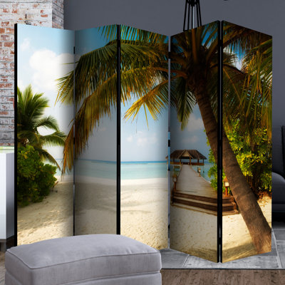 Giddings 225 cm W x 172 cm H 5 - Panel Folding Room Divider
